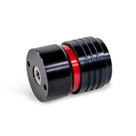 GN 1050 Aluminum Quick Release Couplings, with Safety Locking Feature Type: I - With tapped insert<br />Coding: F - Fixed bearing