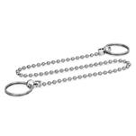 Brass Ball Chains, with 2 Key Rings