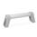 GN 334.1 Aluminum Oval Tubular Handles, Zinc Die-Cast Handle Legs, Mounting from the Operator‘s Side Finish: ES - Anodized finish, natural color