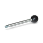 Metric Size, Steel Gear Lever Handles, Knob Plastic