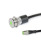 GN 3310 Stainless Steel Push Button Switches / Indicator Lights, with / without LED Lightning Type: LK - Indicator light LED, red / green (bi-color) (no switching function)
Connection type: S025 - Cable with plug, 0.25 m