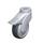  LWGX-TPA Rodajas giratorias de nylon plastificado sintético WAVE, con ruedas de caucho termoplástico y ajuste con agujero para perno, componentes de acero inoxidable Type: XK-FI-FK - Cojinete de bolas de acero inoxidable con freno «stop-fix», con protección anti-hilos