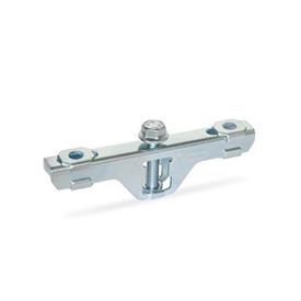 GN 801.1 Alargadores de brazo de fijación de acero, rígidos, para clamps con barra en U 