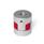 GN 2241 Aluminum Elastomer Jaw Couplings, Hub with Set Screw, with Metric or Inch Bores Bore code: K - With keyway (from d<sub>1</sub> = 30 mm)
Hardness: RS - 98 Shore A, red