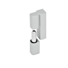 GN 161.2 Zinc Die-Cast Lift-Off Hinges Color: SR - Silver, RAL 9006, textured finish<br />Type: L - Fixed bearing (pin) left