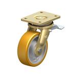 Steel Welded Construction Heavy Duty Extrathane® Treaded Swivel Casters, with Plate Mounting, Extra Strength Swivel Head Design Series