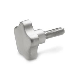 GN 5334 Stainless Steel AISI 304 Star Knobs, with Threaded Stud 