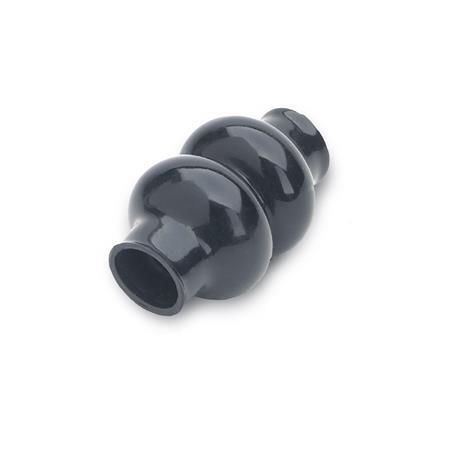 GN 808.1 Cover Boots for DIN 808 Universal Joints, Neoprene Rubber or Elastomer Plastic Type: D - For double joints