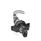 GN 115.8 Zinc Die-Cast Cam Locks with Hook, with Plastic Operating Elements / Operation with Key Type: SUK - With wing knob (Keyed differently)
Identification no.: 1 - Without latch bracket
Finish (Housing collar): SW - Black, RAL 9005, textured finish