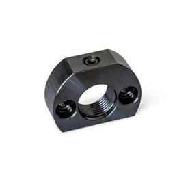 GN 612.1 Steel Mounting Blocks, for Indexing Plungers / Cam Action Indexing Plungers Type: A - Mounting hole parallel to plunger