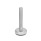 GN 31 Filetage en pouces, pieds de machine inox, avec indentation caoutchouc / pour applications sanitaires Type (base): B3 - Finition grenaillée mate, caoutchouc vulcanisé, noir
Version (Goujon/Douille): T - Sans écrou, clé plate en bas
