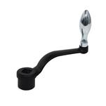 Cast Iron Off-Set Crank Handles, with Fixed or Revolving Handle, with Round or Square Bore