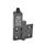 EN 239.4 Technopolymer Plastic Hinges with Integrated Switch, with Connector Plug Identification: SL - Bores for contersunk screw, switch left
Type: AS - Connector plug at the top