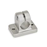Stainless Steel Flanged Connector Clamps, with 2 Mounting Holes
