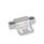 GN 4470 Zinc Die-Cast Magnetic Catches, with Rubberized Magnetic Surface Type: A1 - Magnetic surface top, with bore
Identification: Z2 - With strike plate, Z-profile, with slotted hole
Finish: SR - Silver, RAL 9006, textured finish