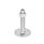 GN 41 Metric Thread, Stainless Steel AISI 304 Leveling Feet, Tapped Socket or Threaded Stud Type Type (Base): B0 - Without rubber pad / cap, with 2 mounting holes
Version (Stud / Socket): UK - With nut, internal hex at the top, wrench flat at the bottom