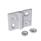 GN 127 Zinc Die-Cast Hinges, Adjustable, with Alignment Bushings Type: HB - Horizontal and vertical slots
Color: SR - Silver, RAL 9006, textured finish