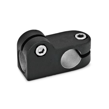 GN 191 Aluminum, T-Angle Connector Clamps Finish: SW - Black, RAL 9005, textured finish