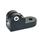 GN 275 Aluminum Swivel Clamp Connectors Finish: SW - Black, RAL 9005, textured finish