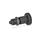 GN 607.1 Steel Short Indexing Plungers, Lock-Out Type: A - Without lock nut