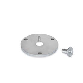GN 784.1 Stainless Steel Mounting Flanges, for Swivel Ball Joints GN 784 