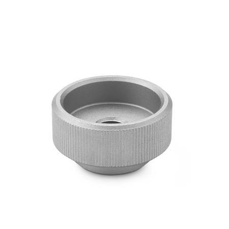 DIN 6303 Stainless Steel Knurled Nuts, with Tapped Through Bore Type: A - Without dowel pin hole