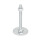 GN 40 Steel Leveling Feet, Tapped Socket or Threaded Stud Type Type (Base): B0 - Without rubber pad / cap, with 2 mounting holes
Version (Stud / Socket): SK - With nut, external hex at the bottom