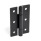 GN 136 Stainless Steel Sheet Metal Hinges, Square or Vertically Extended Material: NISW - Black, RAL 9005, textured finish
Type: B - With through holes
Bildvarianten: l2 (1,5) - 1.5 times extended