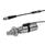 GN 817.7 Posicionadores de indexado de acero inoxidable, accionamiento neumático Tipo: E - Neumática acción simple, saliente por fuerza de muelle
Código: BS0,4 - Consulta de posición a ambos lados, con conector, cable 0.4 m