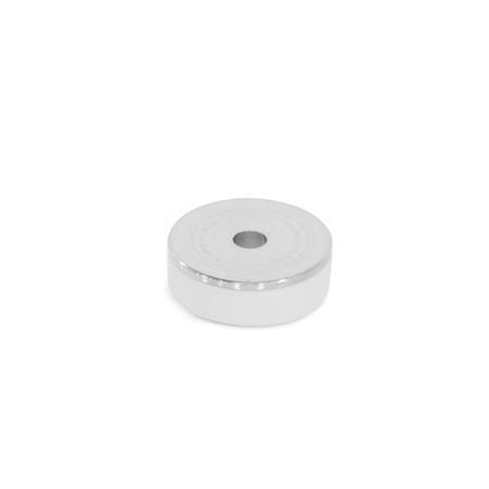GN 338 Steel Disks with Cover Cap, for use as Device Bases / Glides / Screw Covers Type: KS - With cover cap, gliding