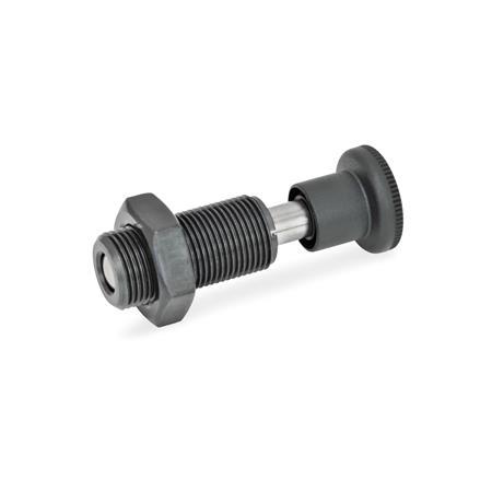 Retractable Indexing Spring Plunger M6 x 3mm Stainless Steel Loaded Pin Bolt 