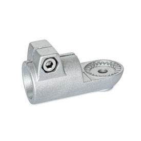 GN 276 Aluminum Swivel Clamp Connectors Type: IV - With internal serration<br />Finish: BL - Plain finish, Matte shot-blasted finish
