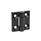 GN 237.3 Stainless Steel Heavy Duty Hinges Type: A - With bores for countersunk screws
Finish: SW - Black, RAL 9005, textured finish
