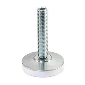 GN 6311.4 Steel Leveling Feet, with or without Plastic / Rubber Cap 