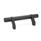 GN 333.2 Aluminum Tubular Handles, with Zinc Die-Cast Movable Angled Handle Legs Finish: SW - Black, RAL 9005, textured finish