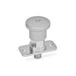 Stainless Steel Mini Indexing Plungers, Lock-Out and Non Lock-Out, with Hidden Lock Mechanism, Plate Mount