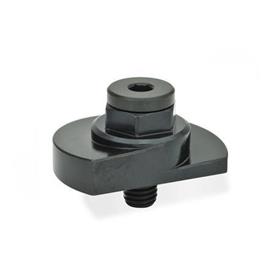 GN 918.1 Steel Bottom Clamping Cam Units, Ball Lever or Hex Type Type: SK - With hex<br />Clamping direction: R - By clockwise rotation (drawn version)