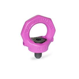GN 581 Steel Safety Swivel Lifting Eye Bolts Type: A - Without key