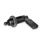 GN 721 Steel Cam Action Indexing Plungers, Non Lock-Out, with 180° Limit Stop Type: LBK - Left hand limit stop, with plastic sleeve, with lock nut