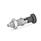 GN 617.1 Stainless Steel Indexing Plungers, with Plastic Knob, Lock-Out Material: NI - Stainless steel
Type: AK - With lock nut