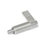 Stainless Steel Cam Action Indexing Plungers, Non Lock-Out, with 180° Limit Stop