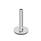 GN 41 Metric Thread, Stainless Steel Leveling Feet, Tapped Socket or Threaded Stud Type Type (Base): D3 - With rubber pad, vulcanized, black
Version (Stud / Socket): U - Without nut, internal hex at the top, wrench flat at the bottom