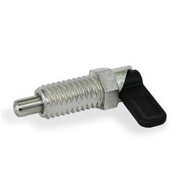 GN 6012 Zinc Die-Cast Cam Action Indexing Plungers, Lock-Out Type: A - Without lock nut