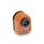 EN 954 Technopolymer Plastic Digital Position Indicators, 4 Digit Display, Steel Shaft Receptacle Installation (Front view): FR - In the front, below
Color: OR - Orange, RAL 2004