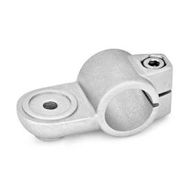 GN 278 Aluminum, Swivel Clamp Connectors Type: MZ - With centering step<br />Finish: BL - Plain finish, Matte shot-blasted finish