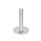 GN 44 Stainless Steel AISI 316L Leveling Feet, Threaded Stud Type Type (Base): B0 - Without rubber pad / cap, with 2 mounting holes
Version (Stud): T - Without nut, wrench flat at the bottom