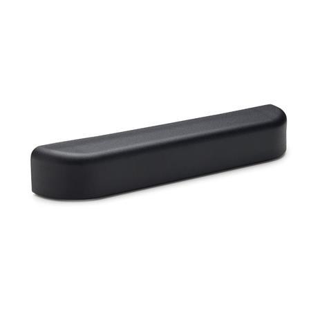 EN 130.2 Technopolymer Plastic Ledge Handles, with Plain Bores or Tapped Inserts 