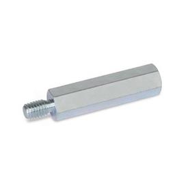 GN 6220 Steel Standoffs Material: ST - Steel<br />Type: B - Tapped blind hole and threaded stud