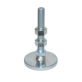  LP 100 Steel Anti-Vibration Leveling Mounts, Threaded Stud Type, Low Profile Type: A - Without pad