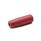 EN 519.2 Plastic Cylindrical Handles Color: RT - Red, RAL 3000, matte finish